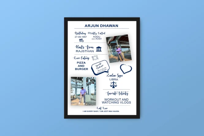 Customized About Frame
